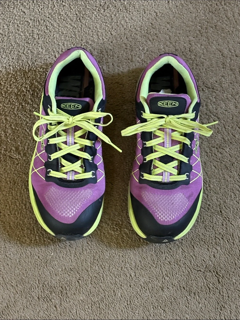 Keen Women's Purple & Neon Yellow Athletic Shoes